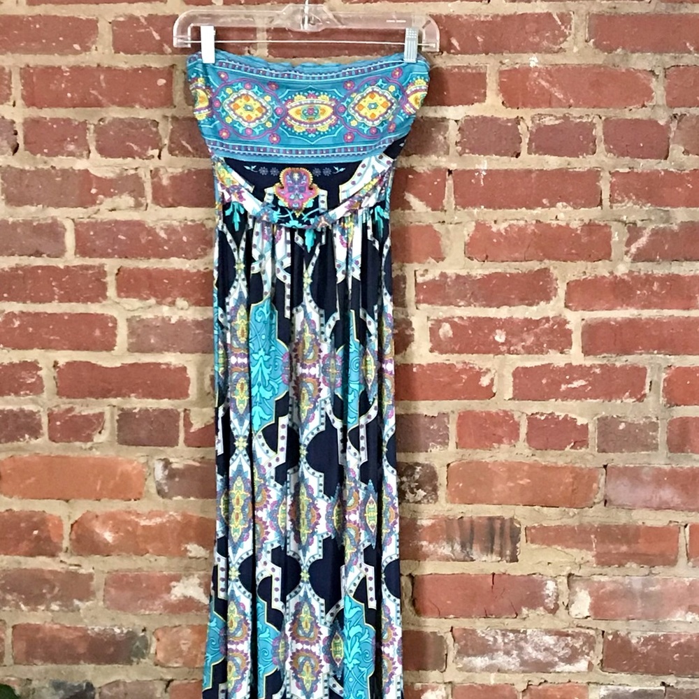 Staccato Strapless Maxi Dress Sz S
